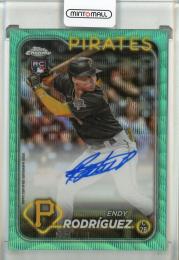 2024 Topps Chrome Endy Rodriguez Rookie Autographs Aqua Wave Refractors【027/199】 Pittsburgh Pirates