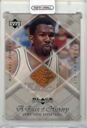 1999-00 UPPER DECK Black Diamond Michael Finley A Piece of History #MF Dallas Mavericks