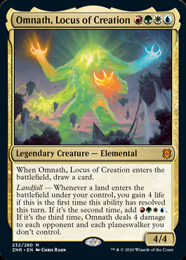 (ショーケース枠)創造の座、オムナス/Omnath, Locus of Creation《日本語》【ZNR】