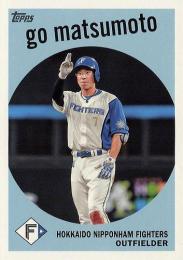 2024 TOPPS NPBプロ野球 #59-12 松本剛(日本ハム) 1959年デザイン インサートカード