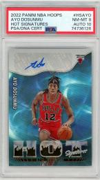 2022-23 PANINI Hoops Ayo Dosunmu Hot Signatures #18【PSA8 AUTO10】 Chicago Bulls