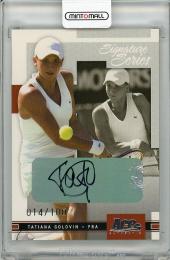 2005 ACE Authentic  Tatiana Golovin Autograph 014/100