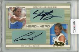 2007 ACE Authentic  Stephanie Dubois & Melinda Czink Dual Autograph 089/250