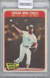 1965 TOPPS #138 World Series Game 7 / BOB GIBSON(St. Louis Cardinals)