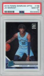 2019-20 PANINI DONRUSS OPTIC Ja Morant RC #168【PSA10】 Memphis Grizzlies