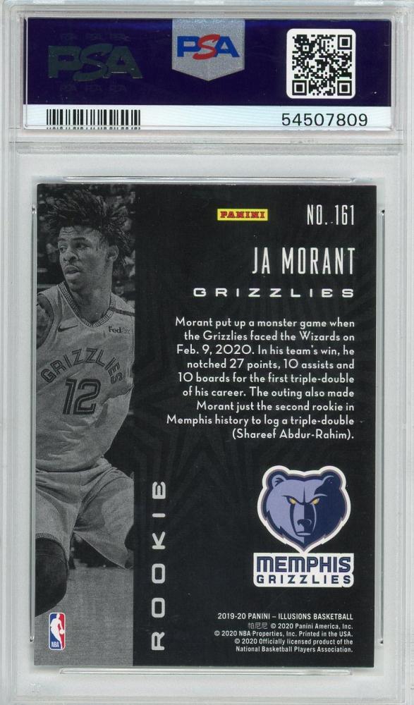 ミントモール / MINT 新宿店 / 2019-20 PANINI ILLUSIONS Ja Morant RC #161【PSA9】  Memphis Grizzlies