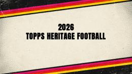 ◆予約◆NFL 2026 TOPPS HERITAGE HOBBY | 2026 トップス ヘリテージ フットボール ホビー