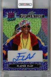 2023 Leaf Pop Century Metal  Flavor Flav Pro Set Raps Autographs Mojo Purple #PSRFF1 5/10