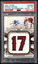 2022 Topps #JNMSO Shohei Ohtani Commemorative Player Jersey Number Medallions Autographs【09/10】【PSA EX MT 6】 Los Angeles Angels