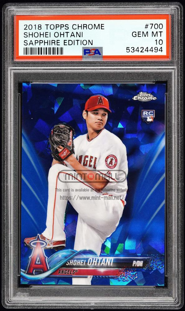 ミントモール / MINT VAULT店 (MSV委託品通販) / 2018 Topps Chrome Sapphire Edition #700 Shohei  Ohtani 【PSA GEM MT 10】 Los Angeles Angels