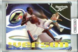 1997-98 Fleer Skybox Premium Allen Iverson Emerald Shoe #NNO Philadelphia 76ers ※裏面欠け有