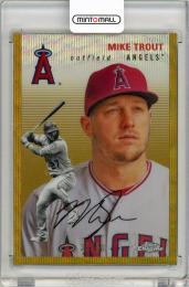 2023 TOPPS CHROME PLATINUM ANNIVERSARY MIKE TROUT GOLD WAVE REFRACTOR【33/50】 LOS ANGELES ANGELS