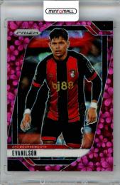 2024-25 Panini Prizm Premier League Soccer Evanilson #188 Base Plum Blossom Prizm Parallel【4/8】 AFC Bournemouth