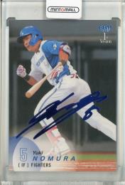 2025 BBM 1st バージョン 野村佑希 ホロブルー箔サイン版【38/75】 北海道日本ハムファイターズ