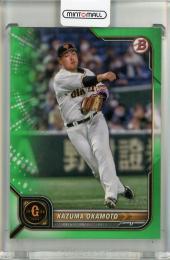 2022 Topps NPB Bowman 岡本和真 Base,Green【66/99】 読売ジャイアンツ