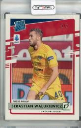 2020-21 Panini Chronicles Cagliari Calcio Sebastian Walukiewicz Donruss Rated Rookies Serie A Press Proof Green(パラレル版) 3/5