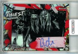 2025 Topps Finest WWE Uncle Howdy Finest Moments Signatures Red and Black Vapor Refractors #FMSUNC【10/10】