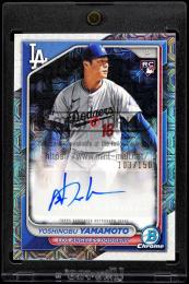 2024 Bowman Chrome Mega Box #CRAYY Yoshinobu Yamamoto Rookie Autographs【103/150】 Los Angeles Dodgers