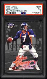 1999 Ultra #190 John Elway Platinum Medallion【046/100】【PSA NM 7】