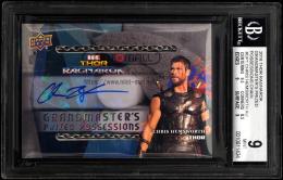 2018 Upper Deck Thor Ragnarok #GP1 Chris Hemsworth Grandmaster's Prized Possessions Autographed Chain【091/100】【BGS MINT 9/AU 10】