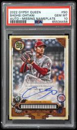 2022 Topps Gypsy Queen #GQASO Shohei Ohtani Gypsy Queen Autographs Missing Nameplate【PSA GEM MT 10】 Los Angeles Angels