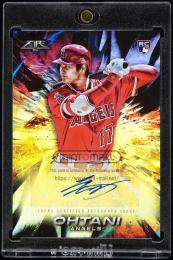 2018 Topps Fire #FASO Shohei Ohtani Fire Autographs Los Angeles Angels