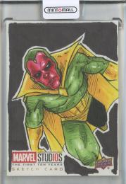 2019 Upper Deck Marvel Studios First Ten Years Vision Sketch by jason miller 【1of1】