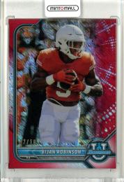 2021-22 TOPPS BOWMAN UNIVERSITY FOOTBALL  Bijan Robinson #95 Red Shimmer Refractor 【02/10】
