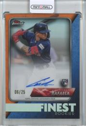 2024 Topps Finest Ceddanne Rafaela Rookies Design Variation Autographs Orange Refractor #FR-CR【6/25】 Boston Red Sox