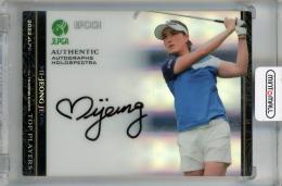 2022 EPOCH JLPGA TOP PLAYERS 全美貞 直筆サインカード  ホロスペクトラ版【01/10(1stナンバー!)】