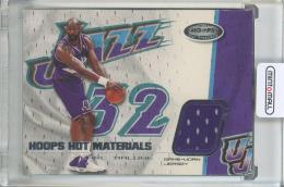 2001-02 Fleer Karl Malone Hoops Hot Materials #HMKM Relic Utah Jazz