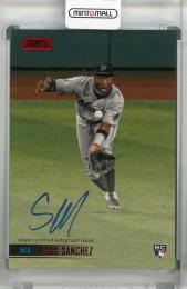 2021 Topps Stadium Club Miami Marlins Jesus Sanchez Base Autographs Red Foil(パラレル版) 02/50