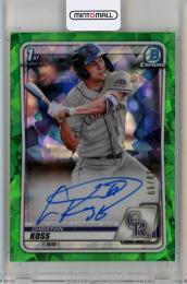 2020 Topps Bowman Chrome  Christian Koss Prospect Autographs Green Atomic Refractors #CPACK ※汚れあり 38/99