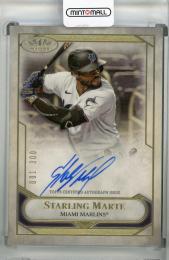 2021 Topps Tier One Miami Marlins Starling Marte Tier One Talent Autographs(1stナンバー!) 001/300