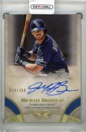 2021 Topps Tier One Tampa Bay Rays Michael Brosseau Break Out Autographs 049/300