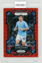 2023-24 PANINI Prizm Premier League Julian Alvarez Red Lazer Prizms Parallels【10/49】 Manchester City