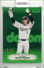 2025 TOPPS NPB STADIUM CLUB 西川龍馬 #192 Base Green Parallel【16/99】 オリックス