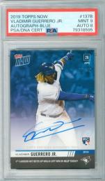 2019 Topps Now Vladimir Guerrero Jr. #137B Autograph Blue Parallel【12/49】【PSA9】 Blue Jays