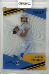 2020 PANINI CHRONICLES FOOTBALL Justin Herbert #CV-3 RC Clear Vision Base