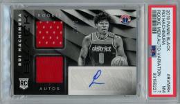 2019-20 Panini Black Basketball Rui Hachimura Rookie Memorabilia Autograph/Variation/#RVM-RH【18/49】【PSA7】 Washington Wizards