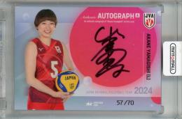 JAPAN NATIONAL VOLLEYBALL TEAM 2024 山岸あかね 直筆サインカードA【57/70】