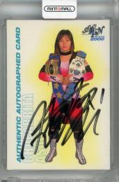 2000 さくら堂 女子プロレス チャパリータASARI 直筆サインカード