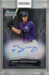 2022 Topps Bowman Sterling Benny Montgomery Prospect Autographs #PA-BM Colorado Rockies