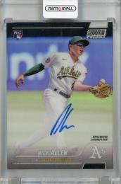 2022 Topps Stadium Club Chrome Nick Allen Base Autographs #SSCUA-NAL RC Oakland Athletics