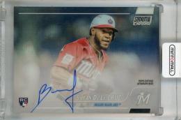 2022 Topps Stadium Club Chrome Bryan De La Cruz Base Autographs #SCCBA-BD RC Miami Marlins