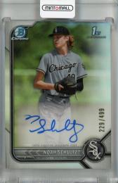 2022 Topps Bowman Draft Noah Schultz Chrome Draft Pick Autographs Base Refractor #CDA-NSZ 1st ※初期傷あり【229/499】 Chicago White Sox