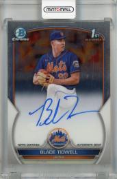 2023 Topps Bowman Chrome Blade Tidwell Chrome Prospect Autographs #CPA-BT 1st  New York Mets