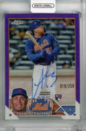 2023 Topps Chrome Francisco Alvarez Rookie Autographs Purple #RA-FA RC ※初期傷あり【019/250】 New York Mets