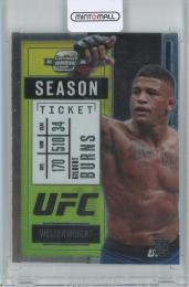 2021 Panini Chronicles UFC Gilbert Burns Contenders Optic Season Ticket UFC RC #264