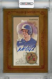 2023 Topps Allen & Ginter Matt Chapman Framed Mini Baseball Autographs #MA-MC ※初期傷あり Toronto Blue Jays